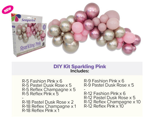 DIY Balloon Kit - Sparkling Pink