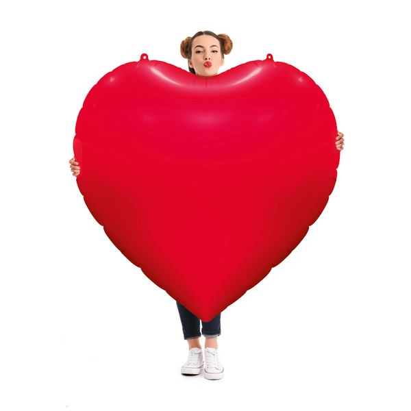 Foilballoon Heartshape XXL – 62″ Red
