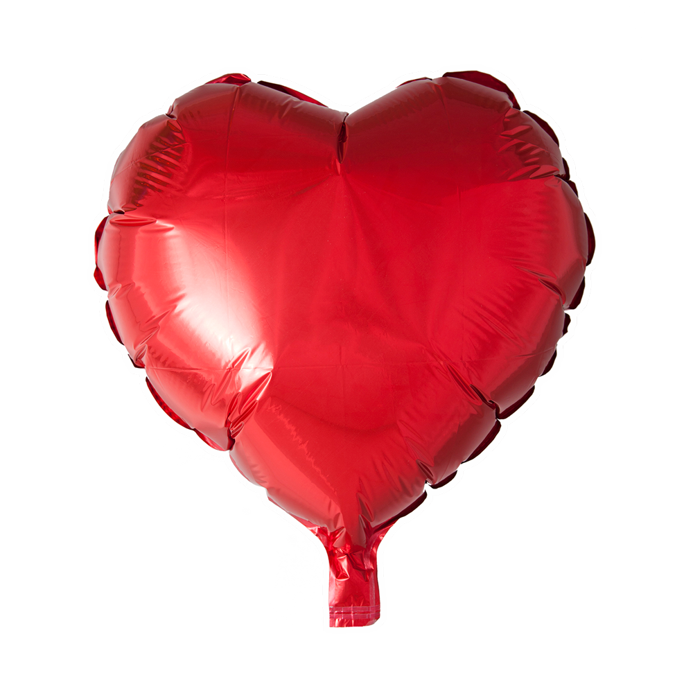 Foilballoon Heartshape 18” Red  / singlepacked