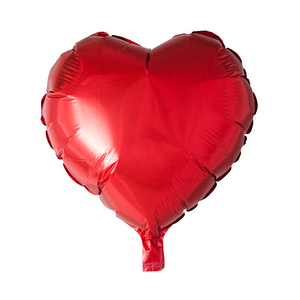Foilballoon Heartshape 18” Red  / singlepacked