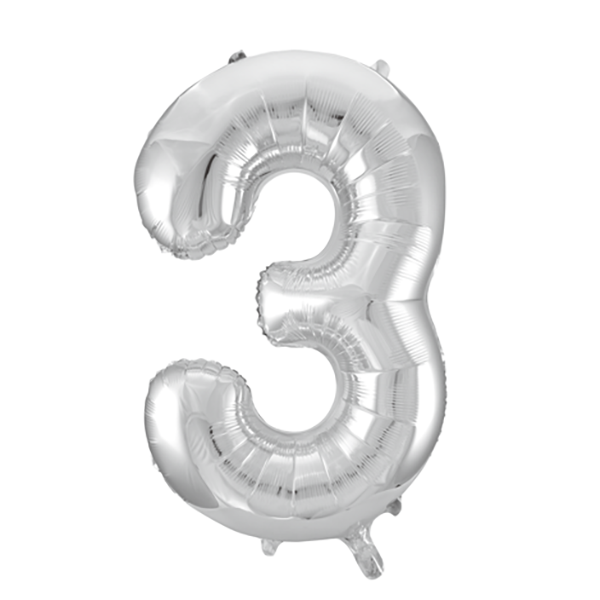 Number 3 silver 34″