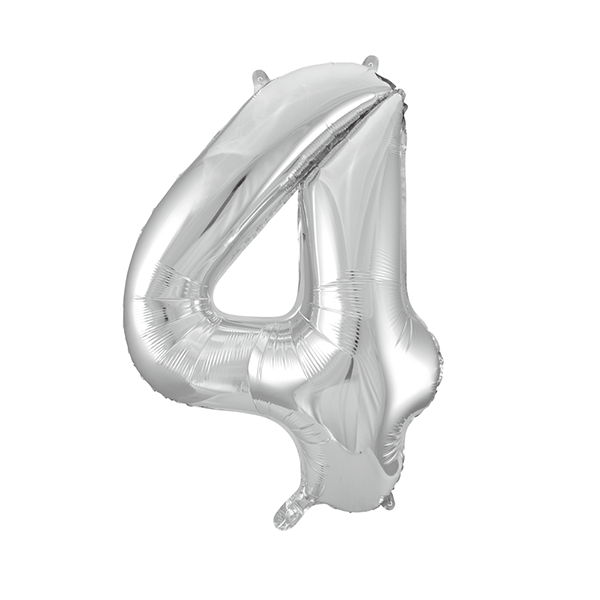 Number 4 silver 34″