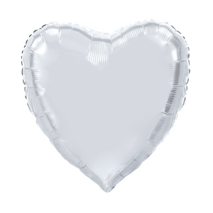 Foilballoon Heartshape 36″ XL Silver