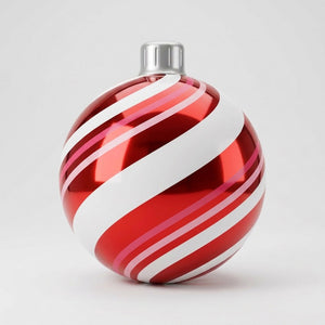 Christmas Red, Pink & White Stripes - Big Mirror Ball - Rental