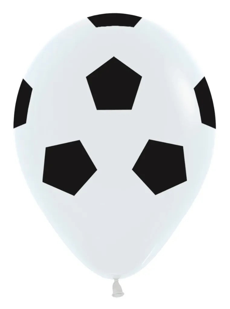 Soccer - R12 - White/Black - 005 - 12 stk