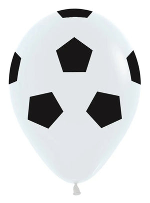 Soccer - R12 - White/Black - 005 - 12 stk