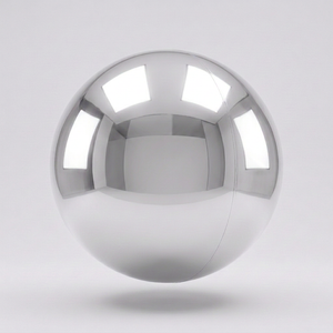 Silver inflatable mirror ball