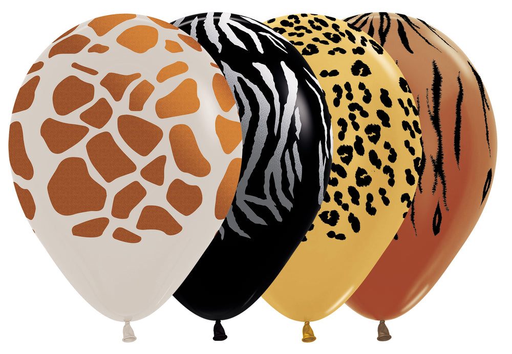 R12 - Animal Print - Metallic Ink - Assortment - 12 Pcs