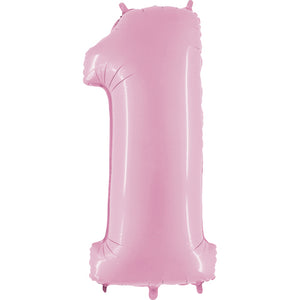 Number 1 - Pastel Pink - 40 inch - Grabo