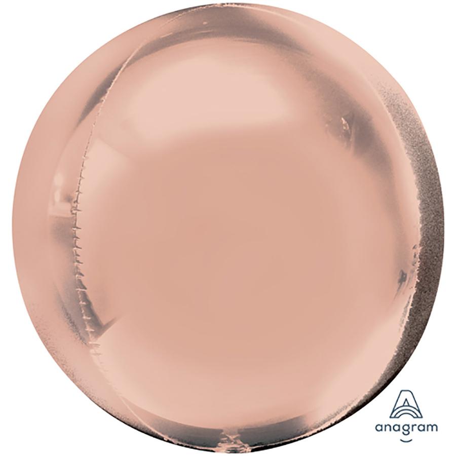 Orbz "Rose Gold" Foil Balloon, G20, bulk, 38 x 40cm