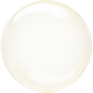 Clearz Crystal Yellow Foil Balloon S40 bulk