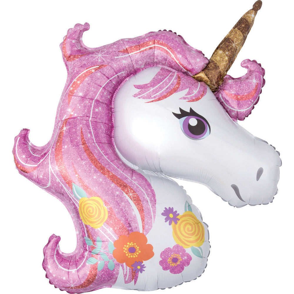 SuperShape "Magical Unicorn" Foil Balloon , P35, bulk, 83 x 73cm