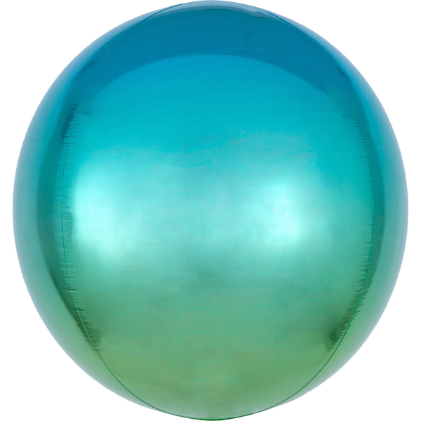 Ombré Orbz Blue & Green Foil Balloon G20